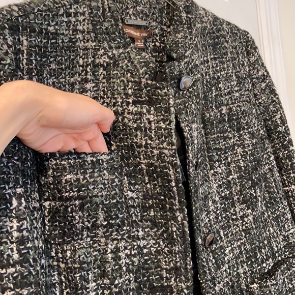 Adrienne Vittadini Grey Multi Jacket Size 4 - Picture 13 of 13